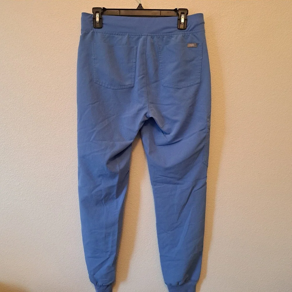 Figs Technical Collection Scrub Set Blue V-Neck Top Jogger Pants Small W18SW2005